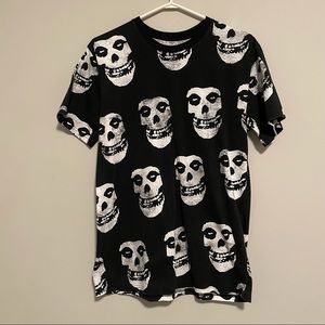 Misfits Face Print All Over T-Shirt